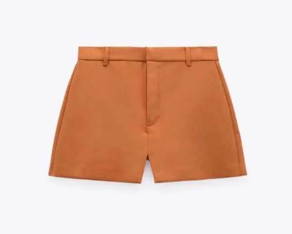 Zara 2 piece Tangerine Tied Crop Blazer and Skort - Image 11