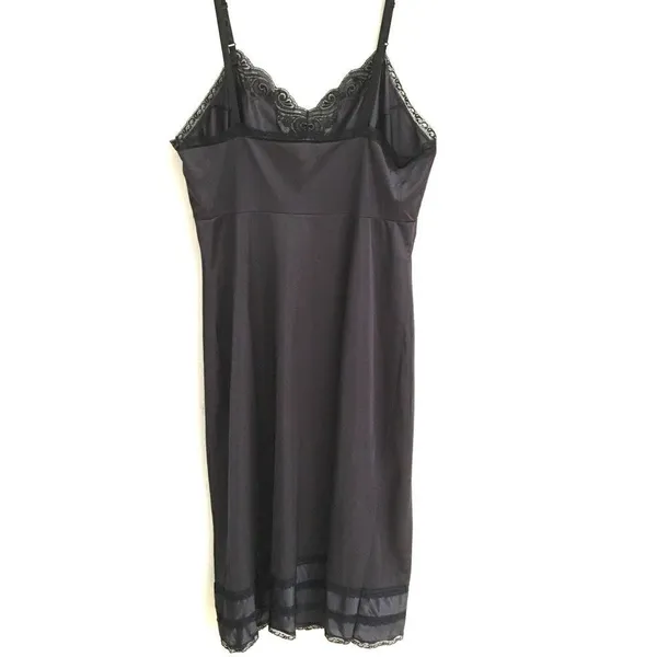 ‎Vintage black chemise slip dress 34* - Image 4