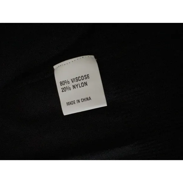 Womens Black Open‎ Front Cardigan Sweater Ribbed Trim Pockets Minimalist Small - Image 7