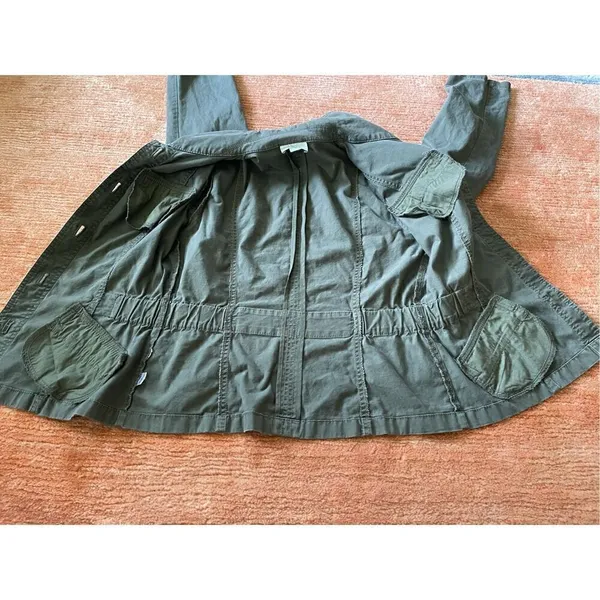 Loft Ann Taylor Jacket Women’s Military Green M - Image 9