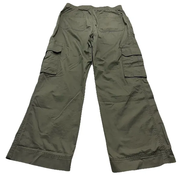 NWT Abercrombie & Fitch High Rise 90s Utility Cargo Pant Green 29/8 Short - Image 3