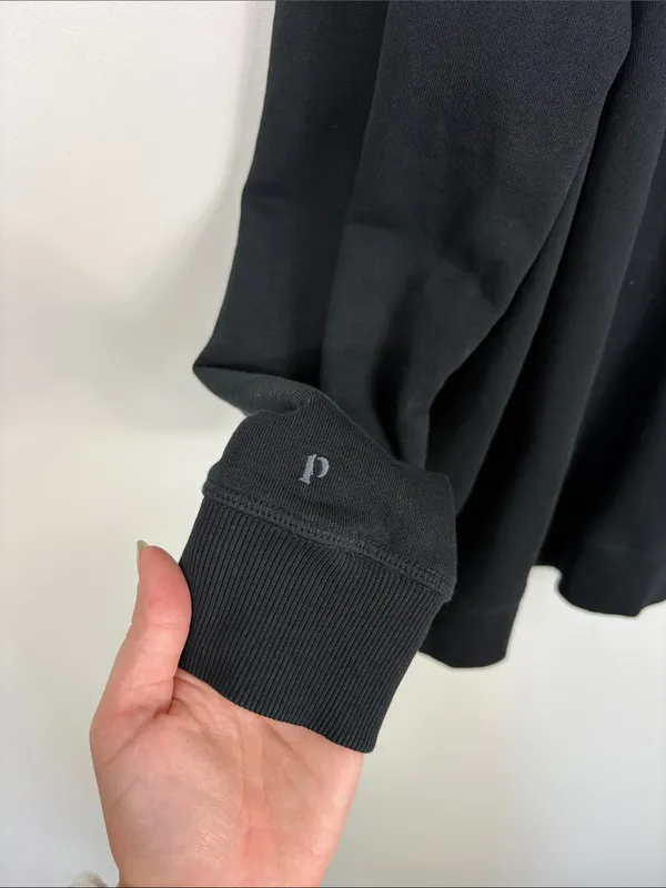 Pact Organic Brushed Fleece Zip Hoodie Women’s Large Black 100% Cotton - Image 7