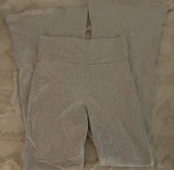 Edikted Fold Over Leggings Flare - Image 2