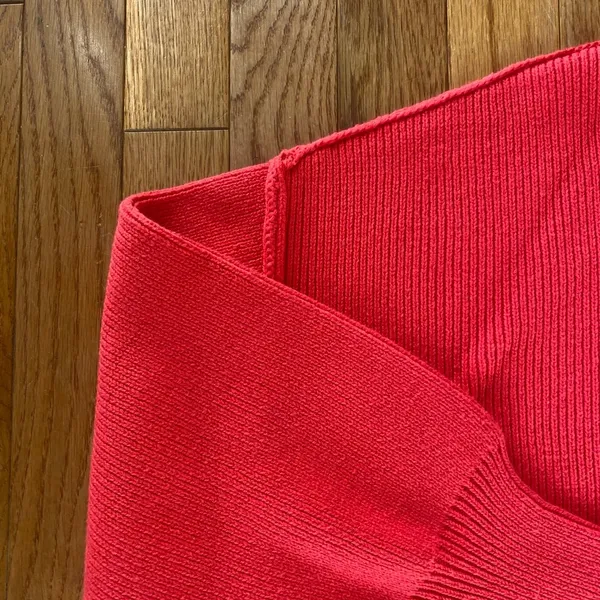 Zenana red boxy fit ribbed sweater pullover - Image 4