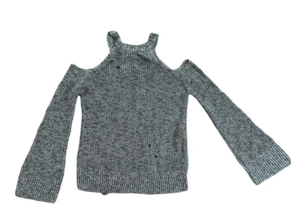 Hollister Green Long Sleeve Open Shoulder Sweater Size XS NWT - Image 3