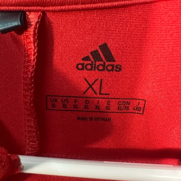 Adidas Red 1/4 Zip Pullover Size XL EUC - Image 3