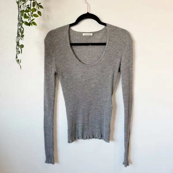 By Malene Birger Rinah Ribbed Merino Wool Sweater Sz S - Image 2