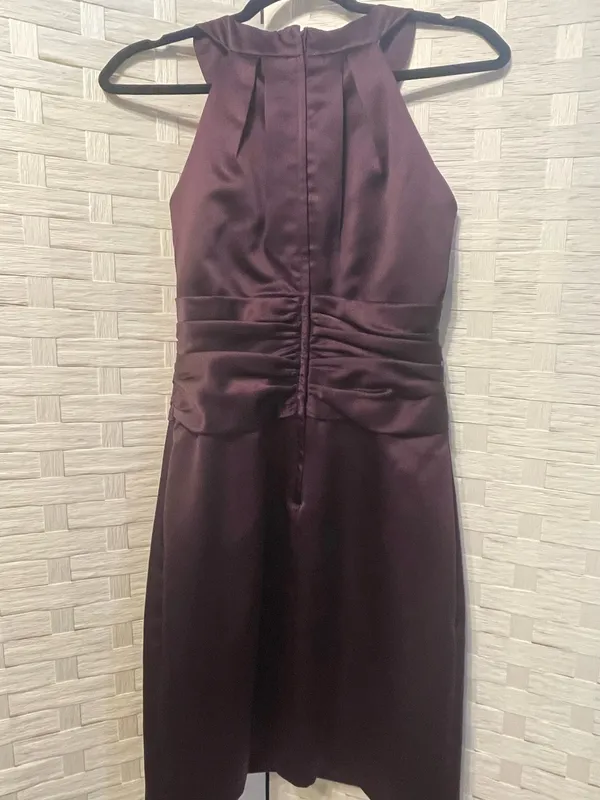 David's Bridal Formal Dress size 8 Purple Plum Prom Homecoming Cruise READ - Image 3