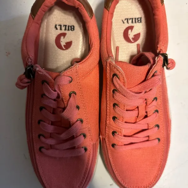 Trendy Pink and Brown Platform Sneakers Size 7 - Image 5