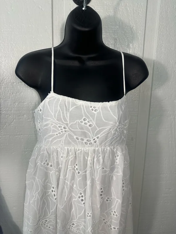 ASOS Design White Lace Overlay Spaghetti Strap Dress Size 2 NWT - Image 3