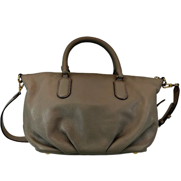 Marc Marc Jacobs Beige Q Legend Satchel Shoulder Bag w/ID Card Wallet Dust Bag - Image 5
