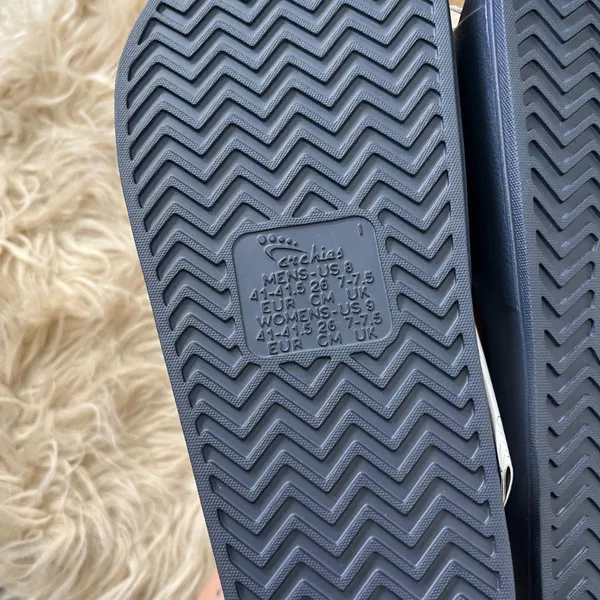 NWT Archies Navy Blue Arch Support Slides Sandals Size US Mens 8 Womens 9 - Image 4