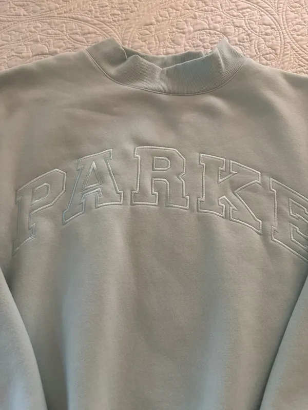 Parke fleece mockneck icy blue - Image 3