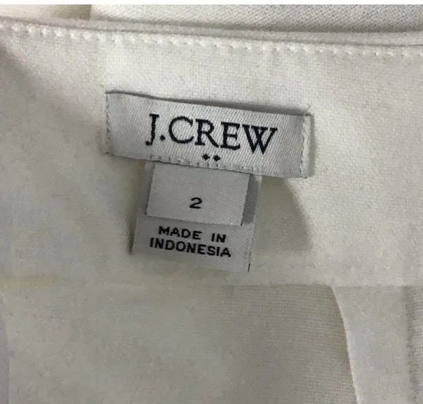 J. Crew White Cotton Pencil Skirt - Image 3