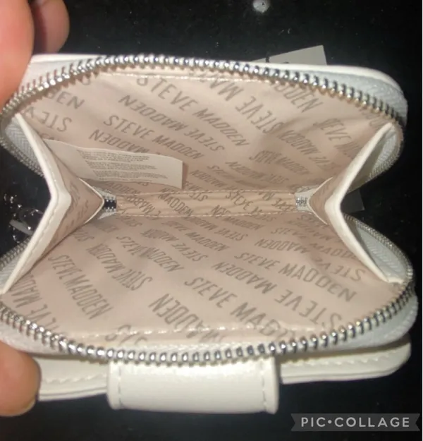 Steve Madden Wallet Wristlet White - Image 5