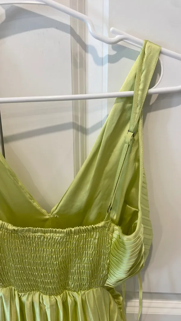 Sincerely Jules green pleated maxi with cutouts  - Image 5