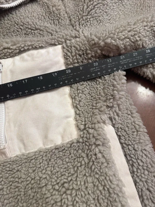 Wilfred Free  Aritzia Teddy Sherpa Jacket Zip Up Medium - Image 8