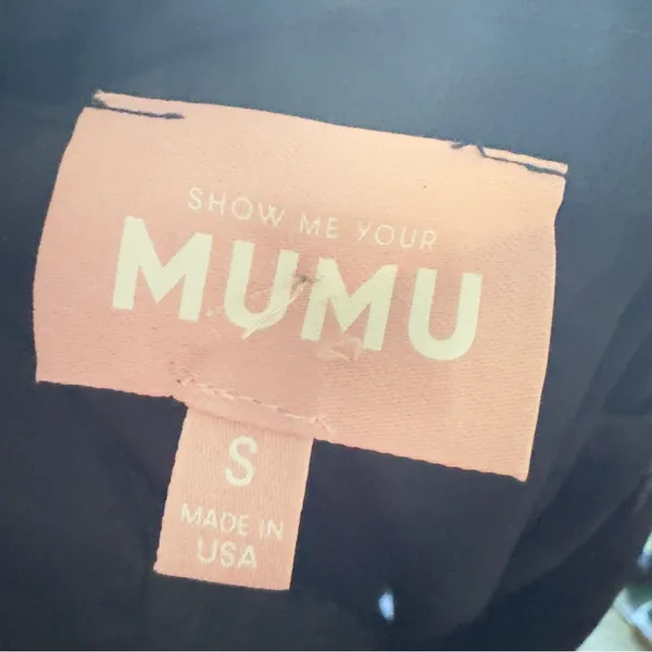 Show Me Your Mumu Small Black Satin Jacquard Print Shirt Indie Sleaze 90s Grunge - Image 7