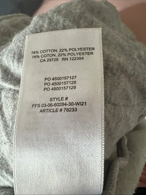 Aritzia TNA Cozy Mega Grey Shorts Large - Image 4