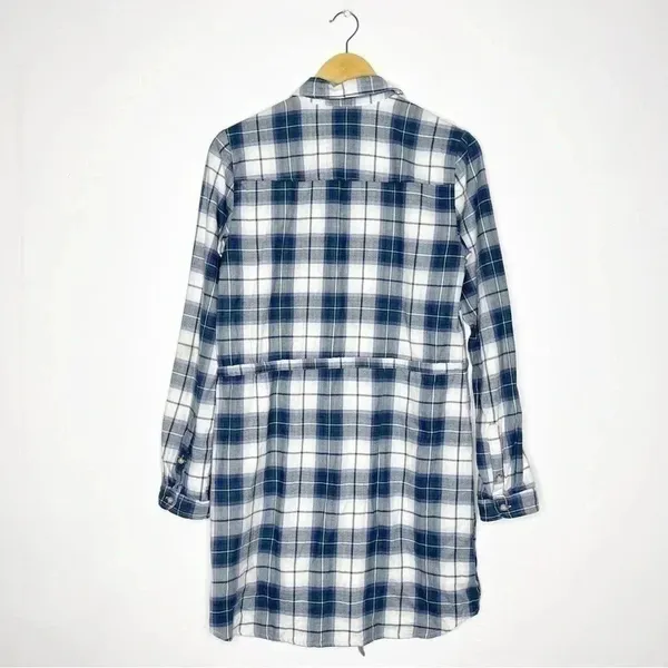Abercrombie & Fitch Dress Plaid Button Down Shirt Dress Western Size Small - Image 6