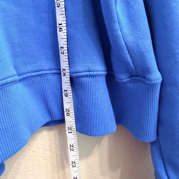 FP Movement Women's Undefeated Hoodie‎ Sweatshirt Size XS Blue Cropped - Image 13