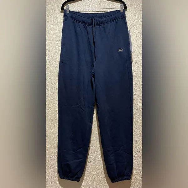 Alo Yoga NWT Accolade High Waist Jogger Sweatpants Navy Blue Size L - Image 8
