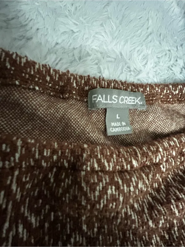 Jacquard Puff-Sleeve Top in Nutmeg - Image 8