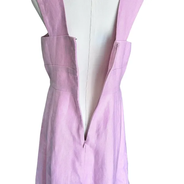 J.Crew Dress Corset Pink Wedding Whimsey Fairy SZ 6 Sleeveless Twill Cotton - Image 6