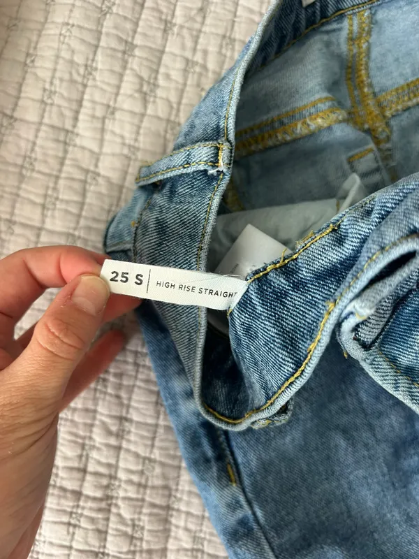 High Rise Straight Leg Jeans - Image 3