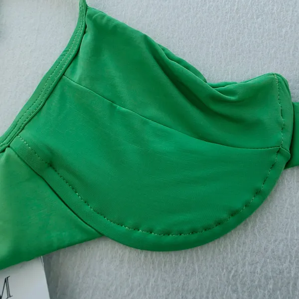 San Lorenzo NWT Moorea Underwire Bikini Set Rainforest Blend Green Womens Size M - Image 4