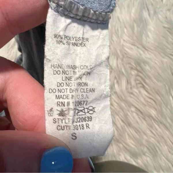 Forever‎ 21 Women's Size Small Bodysuit Mock Neck Faux Suede Light Blue Gray - Image 10