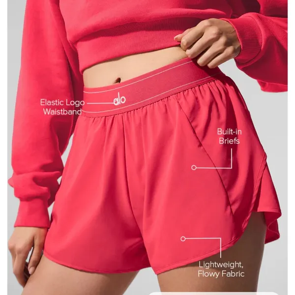 ALO Yoga Match Point Short candy red sold out color - Image 5