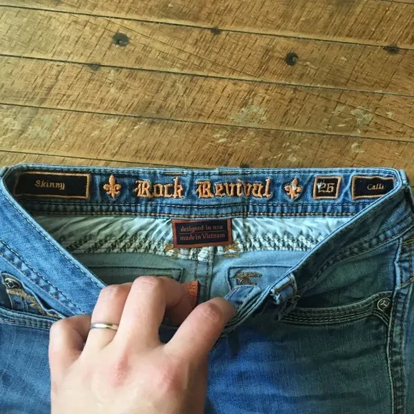 Rock Revival Calli skinny western bling cowboycore jeans - Image 3