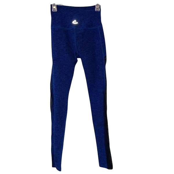 Beyond‎ Yoga Leggings Small Blue High Waist Space Dye Athletic Yoga Pants - Image 3