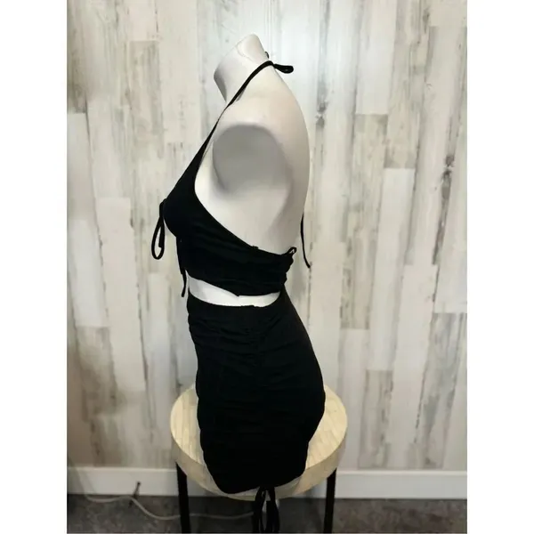 Two piece set black skirt and crop top Size XS - Image 2