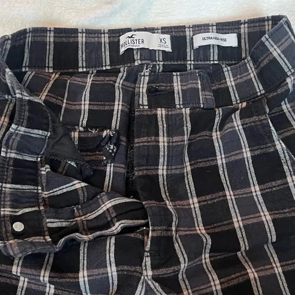 Hollister High Rise Straight Leg Pants Extra Small Pockets Multi Straight Leg - Image 6
