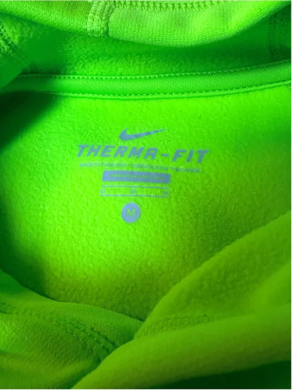 Nike Neon Green Therma-Fit Hoodie Size M (19” PTP) - Image 7