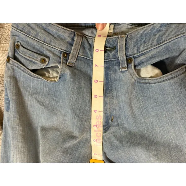 L.L.Bean Bean Flex Jeans Straight Women Size 2 Stretch Pockets Mid Rise Zip - Image 3