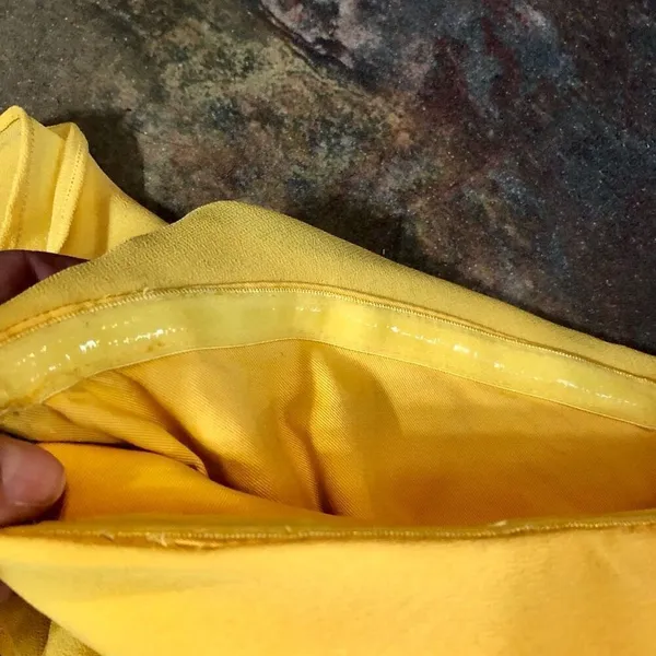 Lovers + Friends Women’s Yellow Strapless Ruffle High Slit in Front Jeadora Gown - Image 12