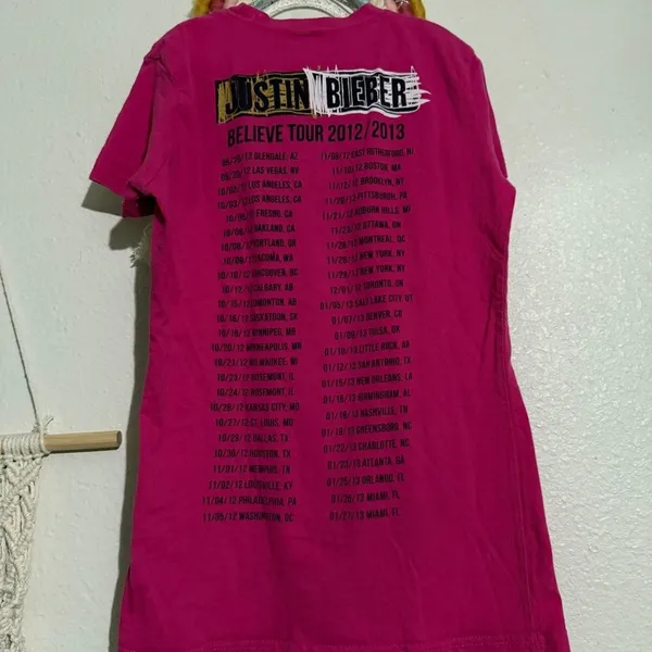 2012 2013 JB Believe Tour Tee - Image 3