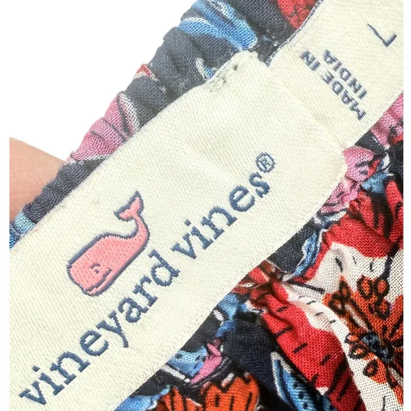 Vineyard Vines Womens Tisbury Floral Smocked Sleeveless Midi Dress Size Large - Image 2
