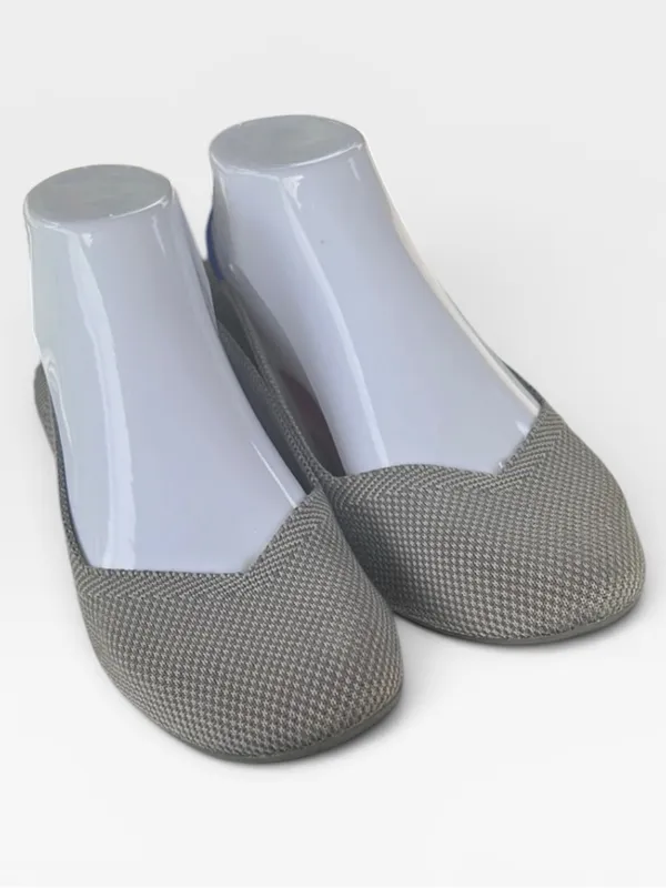 Rothy’s The Flat Gray Knit Ballet Flats Washable Sustainable Shoes 7.5 - Image 5