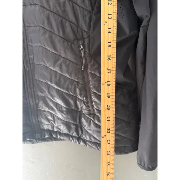 The‎ North Face Womens Black Hybrid Quilted Hooded Jacket Size Large L Full Zip - Image 7