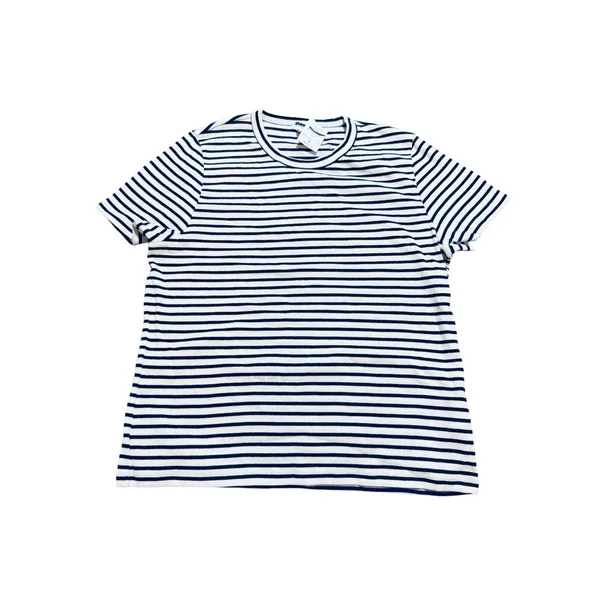 NWT J.Crew Striped Ribbed Crewneck Tee Navy Blue White Size XL Causal‎ Basics - Image 2