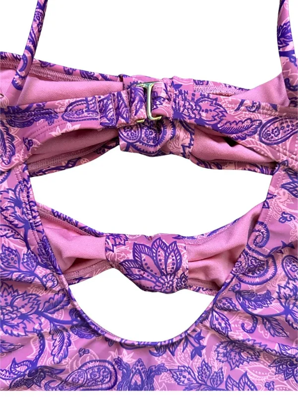 Floral Cutout One Piece Swimsuit - Image 9