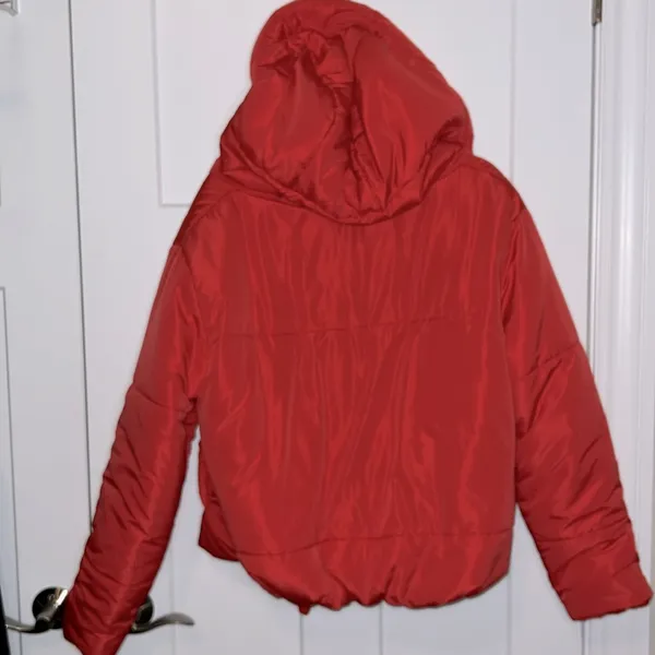 Vici Stay Awhile Pocketed Hooded Puffer Jacket - Red - Image 8