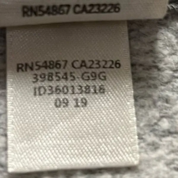 Victoria's Secret PINK Gray Full Zup Fleece Lined Hooded Jacket Size Large - Image 5