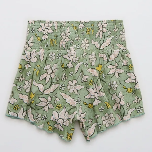 Aerie Real Good Smocked High Waisted Short - Image 6