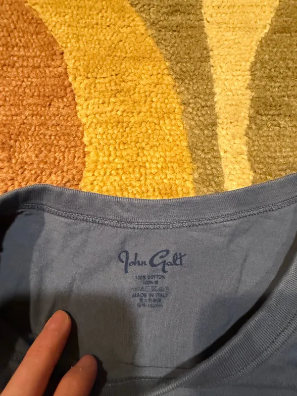 John Galt / Brandy Melville 44 Graphic Tee Shirt Faded Blue One Size - Image 3