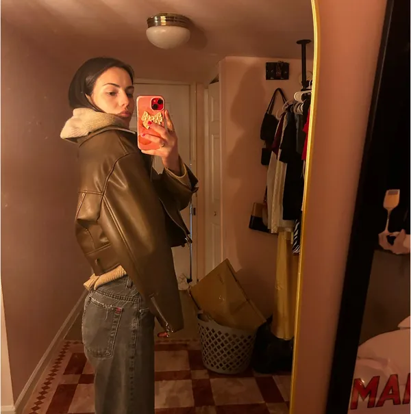 Faux Leather Jacket - Image 2